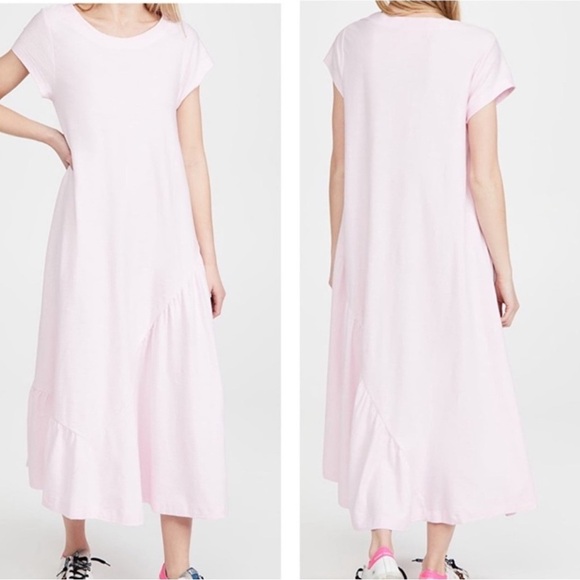 Free People Beach Light Pink Lena Midi Linen Blend Dress size small - Picture 1 of 6